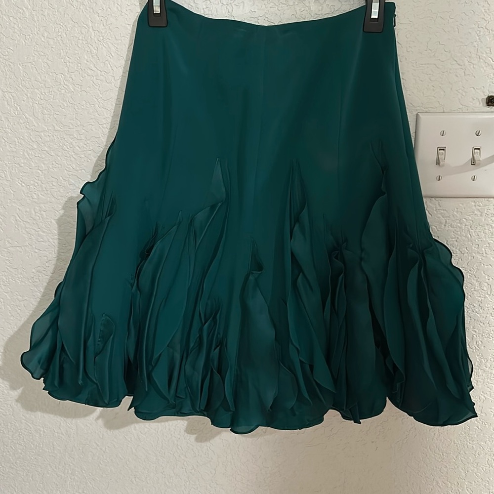 Teri Jon Silk Skirt